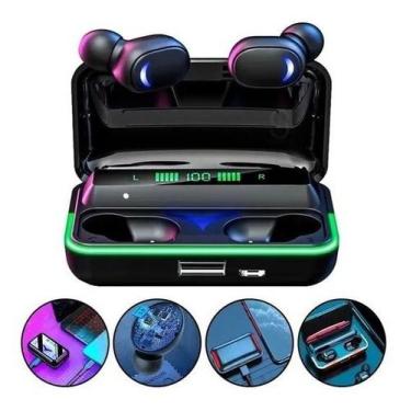 Imagem de Fone de Ouvido Gamer Sem Fio com Iluminação RGB - VRSTORE, Preto, Unic
