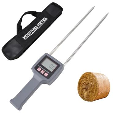 Imagem de Verificador da Umidade do Feno de TK100H, Testador Preciso de Umidade de Grãos Com Sonda, Medidor Portátil de Umidade de Feno para Palha de Cereais, Farelo, Grama Forrageira,