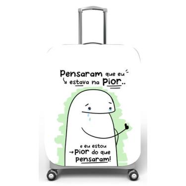 Imagem de Capa para mala de viagem M, medidas max C40x A59 x P27cm Flork pensava