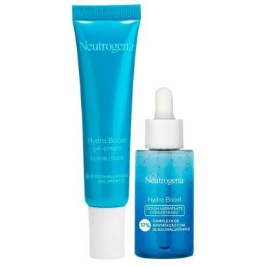 Imagem de Neutrogena Hydro Boost Kit  Gel Creme para Olhos + Sérum Hidratante Fa