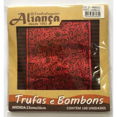 Imagem de Embalagem para trufas Aliança 15x16cm 100un / - Aliança Embalagens, Ar