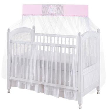 Imagem de mosquiteiro p/ berço americano e o tradicional com bandô varal inteiro