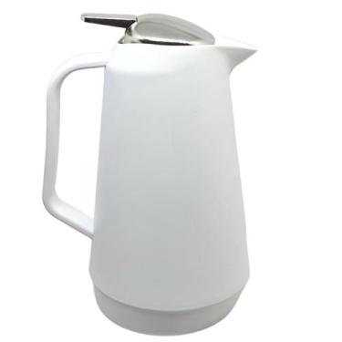 Imagem de Garrafa Térmica Com Gatilho Café Chá 1 Litro Quente Frio Cores - CASAM