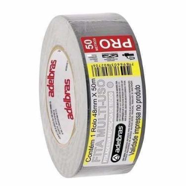 Imagem de Fita Silver Tape Adelbras 48MMX50M Cinza - 3m, Prata, 45mmx5m