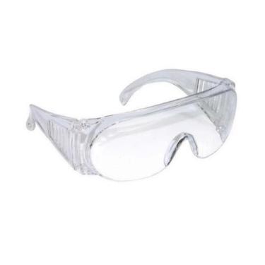 Imagem de Óculos De Proteção Ampla Visão EPI Seguraça Panda Transparente Sobrepõ