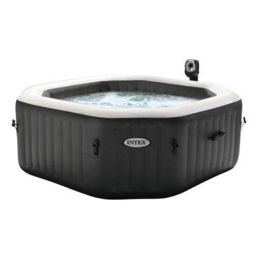 Imagem de Piscina Spa Inflavel Hidromassagem 4 Pessoas 220v - Intex, Preto