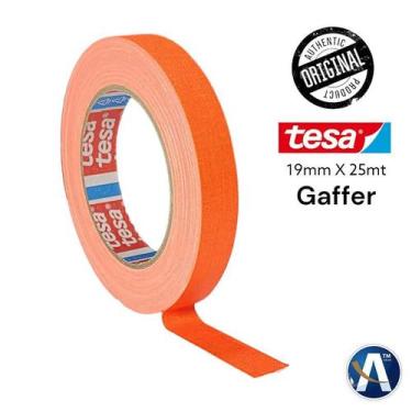 Imagem de Fita Tecido Gaffer Tape Tesa 19mmX25m Laranja Fluorescente
