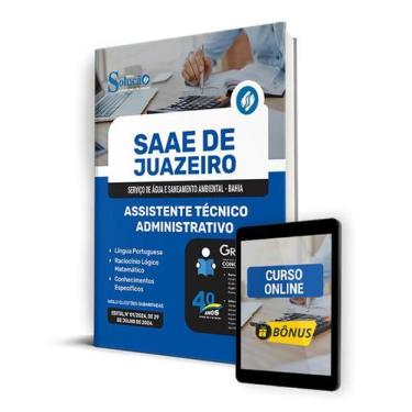 Imagem de Apostila SAAE de Juazeiro - BA 2024 - Assistente Técnico-Adm - Editora