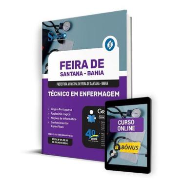Imagem de Apostila Pref Feira de Santana BA 2024 Técnico em Enfermagem - Editora