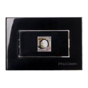 Imagem de Tomada Para Móvel Rj11 Preta Telefone 4 Fios Ebony Margirius, Preto