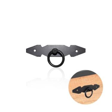 Imagem de Puxador Argola Colonial Ponta de Lança Preto Fosco - Bigfer, 03.05.017