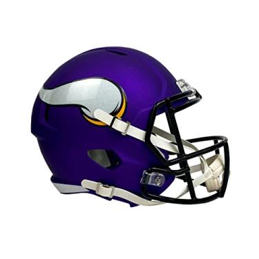 Imagem de Capacete de velocidade réplica NFL Minnesota Vikings Riddell tamanho completo, médio, roxo, tamanho único