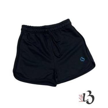 Imagem de Short Moletom Lisos Infantojuvenil - VISTA LB, Preto, 06