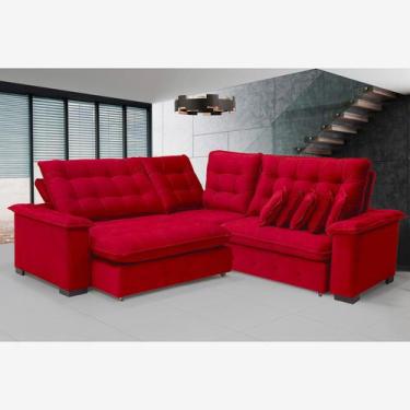 Imagem de Sofá Manchester 2.63x2.63m de Canto, Retrátil e Reclinável - Sofistica