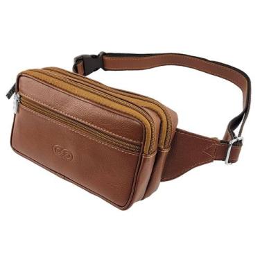 Imagem de Bolsa / Pochete LED em Couro Galvani, Pinhão