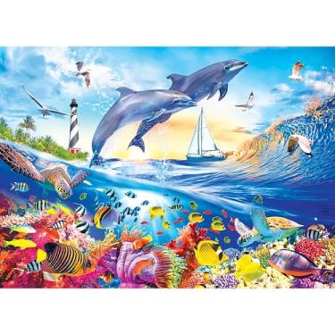 Imagem de Premium Jigsaw Puzzle 1000 Pieces 20"X27"-Playful Summer Dolphins -8700ZZAN