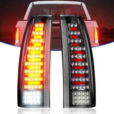 Imagem de Gubebaili Conjunto de luz traseira de LED adequado para Chevy & GMC Silverado C1500/K1500 1988-1999, para C2500 C3500 K2500 K3500 1988-2000, Blazer 1992-1994, lente transparente traseira traseira