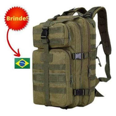 Imagem de Mochila Tática Militar Impermeável Reforçada 40 Litros - GN, Verde