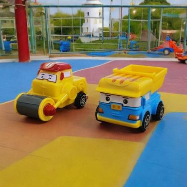 Imagem de Robocar Poli Display kit 2 Carrinhos De Fricção Coleção Infantil Menin