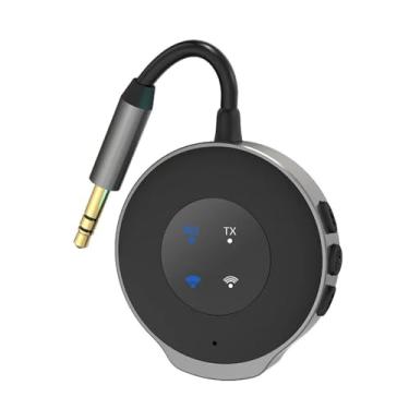 Imagem de Transmissor e receptor de áudio Bluetooth 5.3 2 em 1 sem fio 3.5mm Aux Adaptador de áudio Transmissor Bluetooth para fones de ouvido de carro de TV
