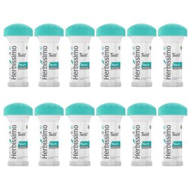 Imagem de Kit 12 Desodorante Twist Creme Neutro Herbíssimo 45G - Dana - Dana Cos