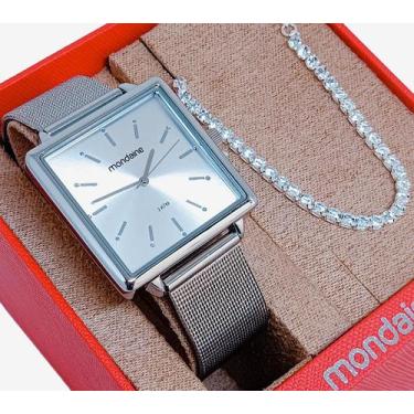 Imagem de Relógio Mondaine Feminino Original Prata À Prova D'Água com Nota Fisca