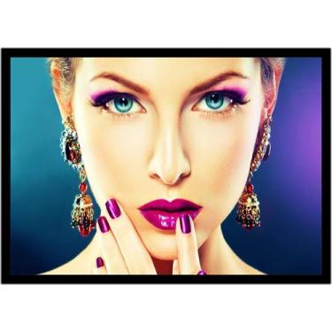 Imagem de Quadro Decorativo Estética Feminina Moda Salões De Beleza Maquiagem Un