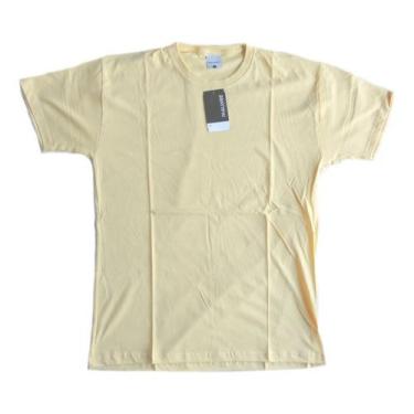Imagem de Camiseta Malwee Básica Lisa Manga Curta Gola Redonda 4423, M, Amarelo