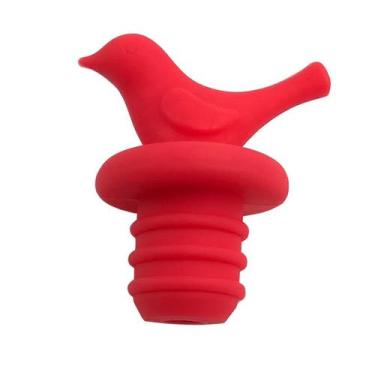 Imagem de Tampa para garrafa silicone vermelha (formato passarinho) - NEW HAWAI