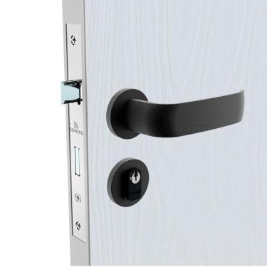 Imagem de Fechadura Grand Icaro Externa Preta Roseta ROS22 Soprano