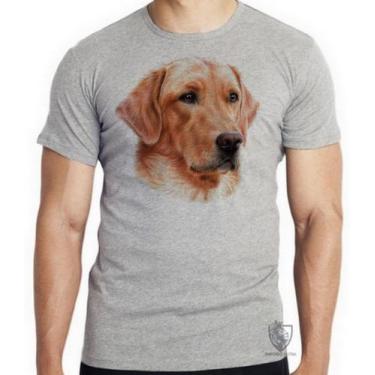 Imagem de Camiseta  Golden Retriever face  Blusa criança infantil juvenil adulto