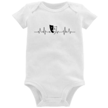 Imagem de Body Bebê Batimentos Cardíacos Teatro - Foca na Moda, Branco, G