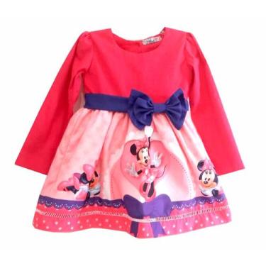 Imagem de Vestido Minnie Arco C/manga Longa Festa Infantil - Atelie Iza Rocha, 0