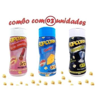 Imagem de Combo Popcorn 03 Sabores Queijo, Sal Do Himalaia E Flavapop - Flavored