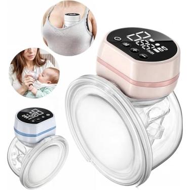 Imagem de Bomba de Tirar Leite Mama Portatil Extratora Invisivel Sem BPA Mãos Livres, Extratora de Leite Materno Mãos Livres - 100ML - Bomba tira-leite discreta e portátil para Amamentação