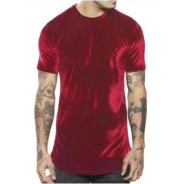 Imagem de Camiseta Veludo Longline - DBS, Vermelho escuro, P