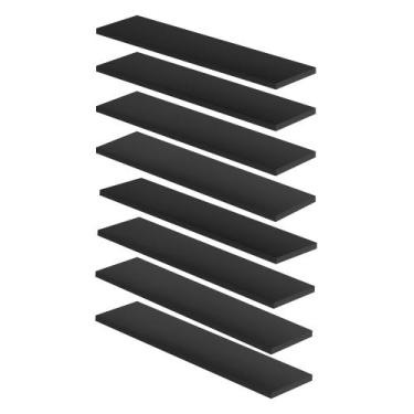 Imagem de Kit 8 Prateleiras Nicho Mdf Tamanho Suporte Invisivel - Deliquadros, P