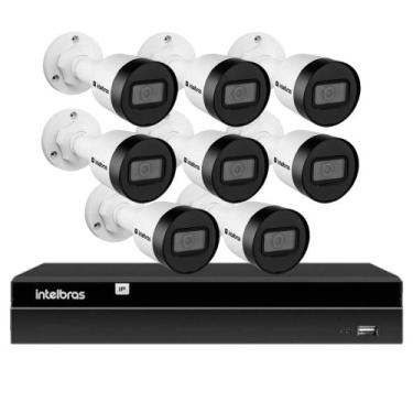 Imagem de KIT 8 CÂMERAS IP HD INTELBRAS VIPc 1230 B  NVD 1408