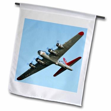 Imagem de 3dRose Fl_97114_1 B17G Sobretudo de alumínio Flying Fortress, Avião de Guerra Bernardo Friel, Bandeira de Jardim, 30 x 45 cm