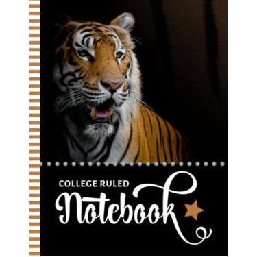 Imagem de College Ruled Notebook: Large 8.5x11 Composition Book / 100 Sheets (200 Pages) / Numbered Pages/Note Taking Gift For Back To School - Writing/Tiger - Animal Wildlife Art Photo