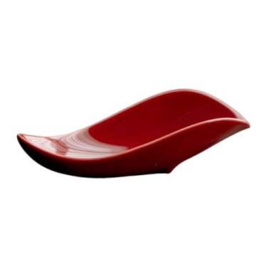 Imagem de WeiLaiKeQi Colher de chá em forma de folha de porcelana, copo dosador de grãos de café, colher de chá leve exclusiva para uso doméstico, utensílio para cerimônia