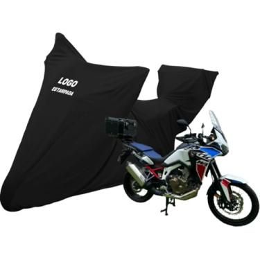 Imagem de Capa Proteção Moto Honda Crf 1000 L Africa Twin Com Bauleto (Preto)