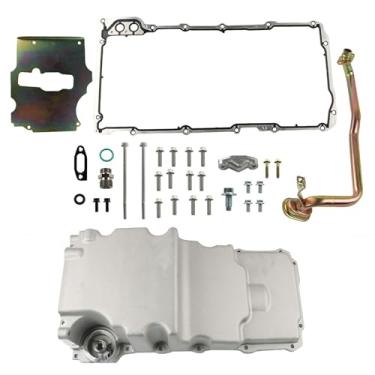 Imagem de Silscvtt Kit de cárter de óleo de alumínio de baixo perfil Ls 302-1 substituição para 1955-1987 GM Classic Car Muscle Car Trucks LS1 LS2 LS3 LS6 LSX Motores