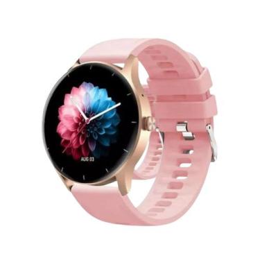 Imagem de Smartwatch Relogio Inteligente Prova Dagua Esportes MultiFunções Rosa 