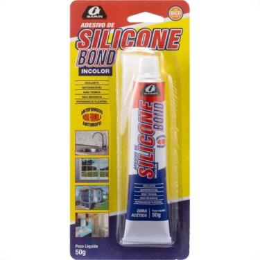 Imagem de Silicone Bond Garin Bisnaga Incolor 50G Blister - Kit C/12 Pecas