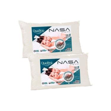 Imagem de Travesseiro Viscoelástico Nasa Luxo King Nn1016 Kit C/ 2 Un (90x50) - Duo