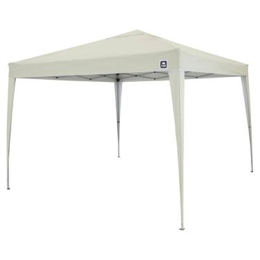 Imagem de Tenda Gazebo BEL Dobrável 3m x 3m Poliéster Bege 331500