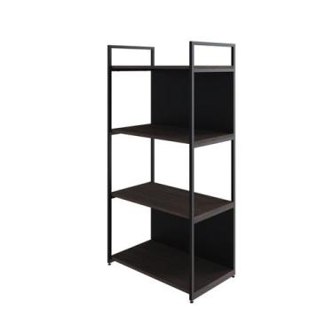 Imagem de Estante C/04 Prateleiras 118x60x33cm C/Fundo Yon - Metalig, Terracota/