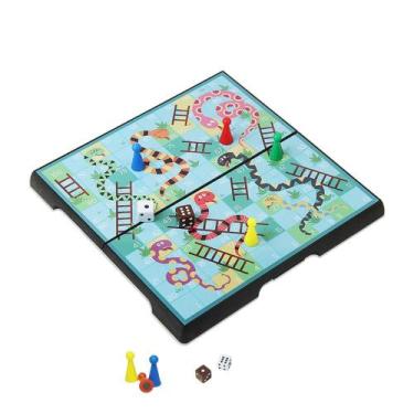 Imagem de Jogo de tabuleiro KOKOSUN Mini Snakes and Ladders Magnetic Travel