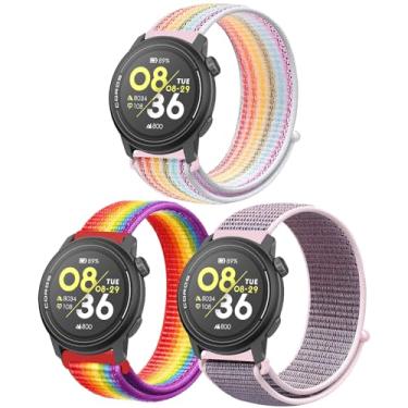 Imagem de Harikiri Pulseiras de nylon de 20 mm, 22 mm, compatíveis com Coros PACE 3/APEX 2 Pro/PACE 2/APEX 2/APEX 46 mm/APEX 42 mm, para homens e mulheres, 20MM, Amazonita